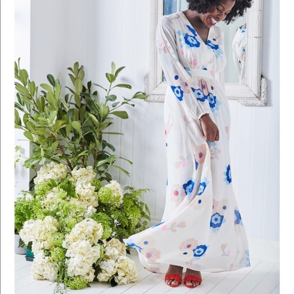 Boden Helene Boho Glam Maxi Dress